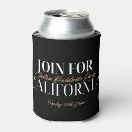Enfriador De Latas Aislante de lata para fiesta de soltera negro y do
