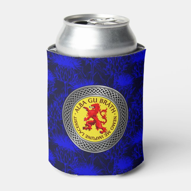 Enfriador De Latas Alba Gu Brath Lion Rampant Knot (Lata Anverso)