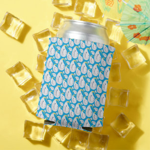 Enfriador De Latas Albatross Fiesta Azul, Blanco, Niños Amarillos Cum