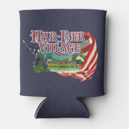 Enfriador De Latas Aldea Har-Ber y Refrigerador de bebidas de bandera