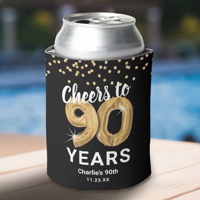 Enfriador De Latas Alegría de cumpleaños de adultos a 90 años (Subido por el creador)