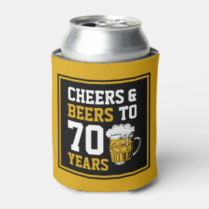 Enfriador De Latas Alegría y cerveza de 70 años a 70 años divertidos