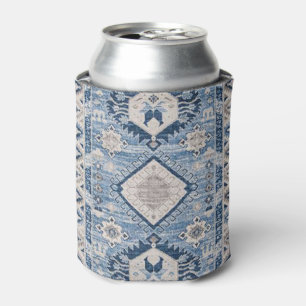 Enfriador De Latas Alfombra Kilim Azul Antiguo Oriental