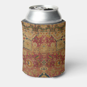 Enfriador De Latas Alfombra Persa Asiática de Kashan de Oro Rojo