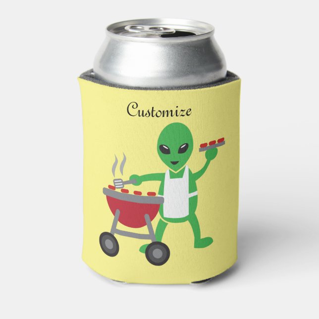 Enfriador De Latas Alien Barbeque Cookout Thunder_Cove (Reverso de la lata)