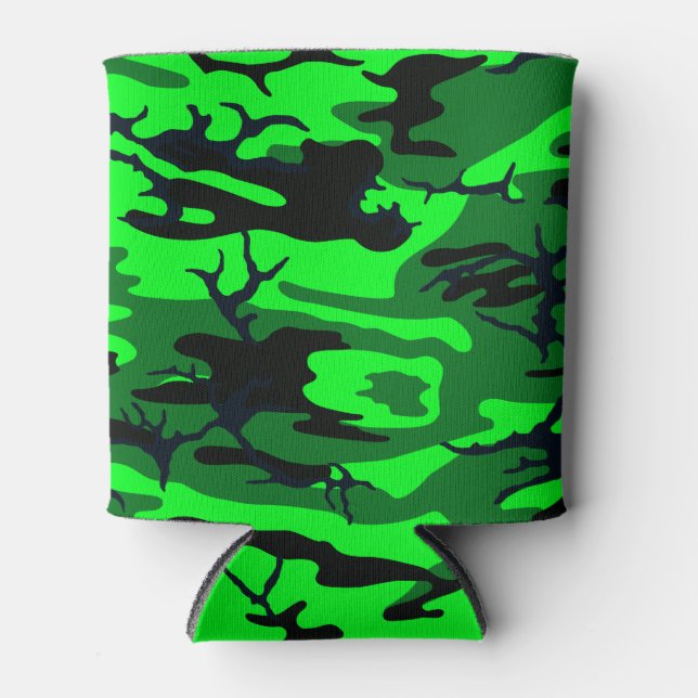 Enfriador De Latas Alien Green Camo (Anverso)