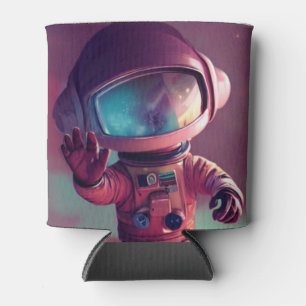 Enfriador De Latas Alienígena Rosa Tiny