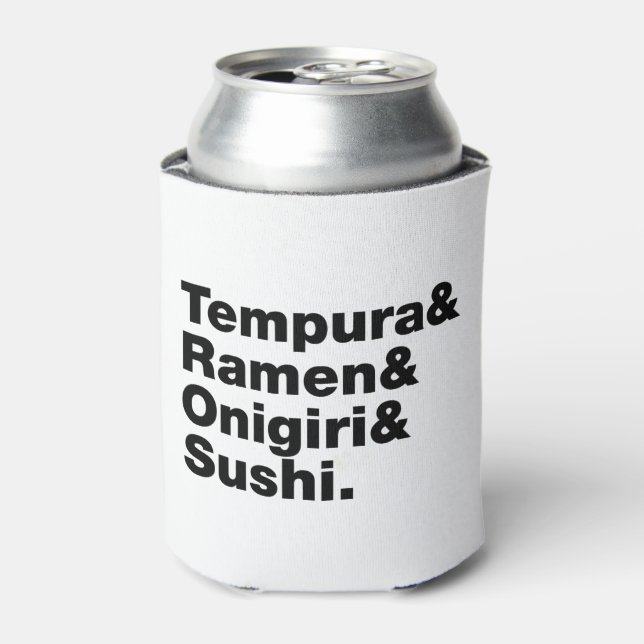 Enfriador De Latas Alimentos japoneses Tempura y Ramen y Onigiri y Su (Lata Anverso)