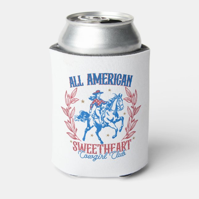 Enfriador De Latas All American Scuarto Cowgirl Club (Reverso de la lata)