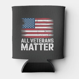 Enfriador De Latas All Veteran Matter American 4 De Julio Patriótico