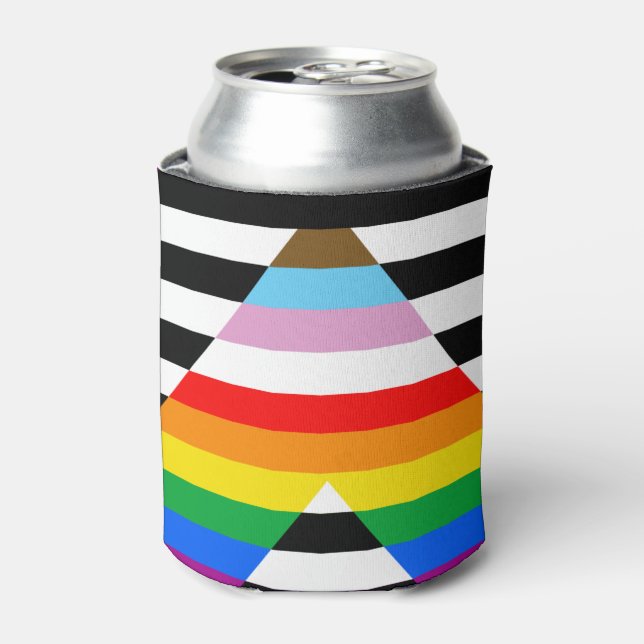 Enfriador De Latas Ally Progress Pride Flag (Lata Anverso)
