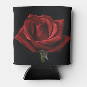 Enfriador De Latas almohada roja de lanzamiento de rosa
