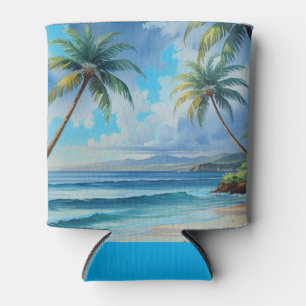 Enfriador De Latas Aloha de viajes hawaianos de estilo vintage desde 