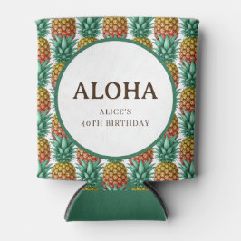 Enfriador De Latas Aloha Tropical party with pineapple