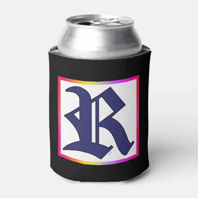 ENFRIADOR DE LATAS ALPHABET INICIAL R MONOGRAM (Lata Anverso)