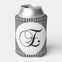 ENFRIADOR DE LATAS ALPHABET INITIAL E MONOGRAM