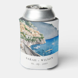 Enfriador De Latas Amalfi Coast Boda de Paisaje Acuático de Italia