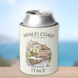 Enfriador De Latas Amalfi Coast Meditteranean Sea Vintage Landscape