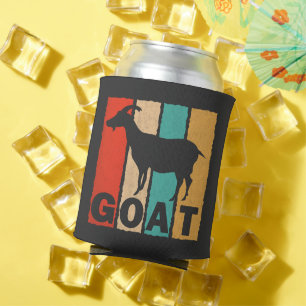 Enfriador De Latas Amante de cabras vintage estilo retro cabra