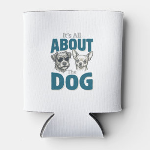 Enfriador De Latas Amante de Perros Divertido Gráfico de Grabado Anti