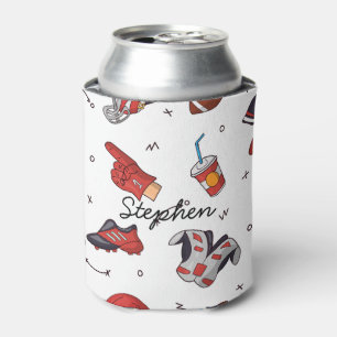 Enfriador De Latas amante del deporte del fútbol americano