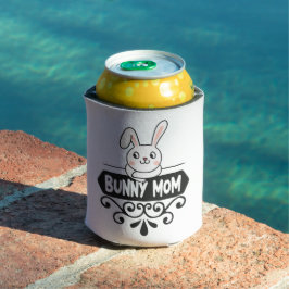 Enfriador De Latas Amantes de conejo animal de mascota de mamá coneji