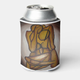 Enfriador De Latas Amantes Del Arte Contemporáneo En Ochre Y Brow