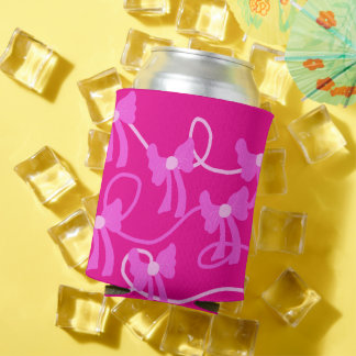 Enfriador De Latas Amantes rosados de arcos dibujados a mano