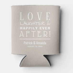 Enfriador De Latas Amar a la risa feliz por siempre después de TAUPE