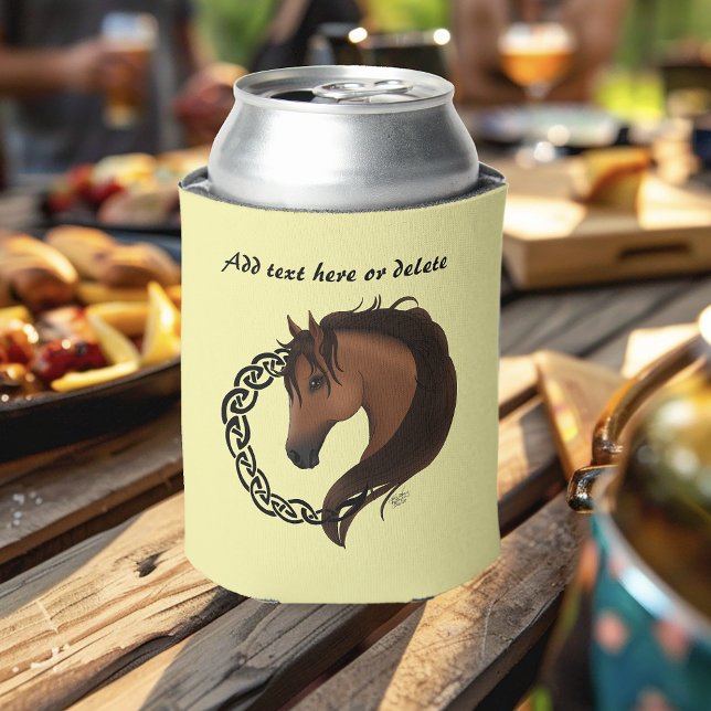 Enfriador De Latas Amarillo del caballo marrón celta (Subido por el creador)