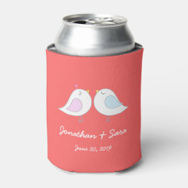 Enfriador De Latas Amas amorosas en rosa, Boda