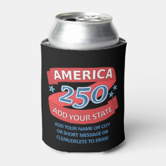 Enfriador De Latas América 250 Agrega cumpleaños 250 Patriótico