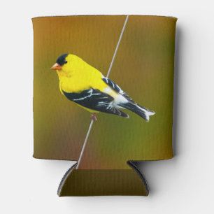 Enfriador De Latas American Goldfinch - Fotografía original