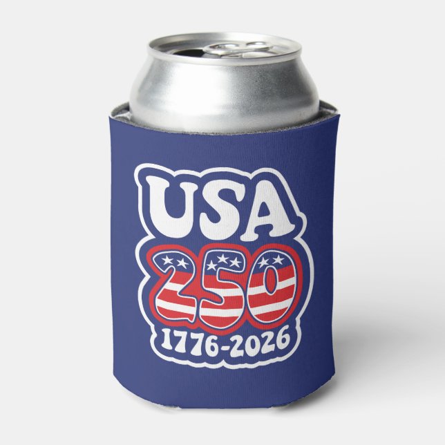 Enfriador De Latas America's 250th Birthday - Groovy USA 250 (Lata Anverso)
