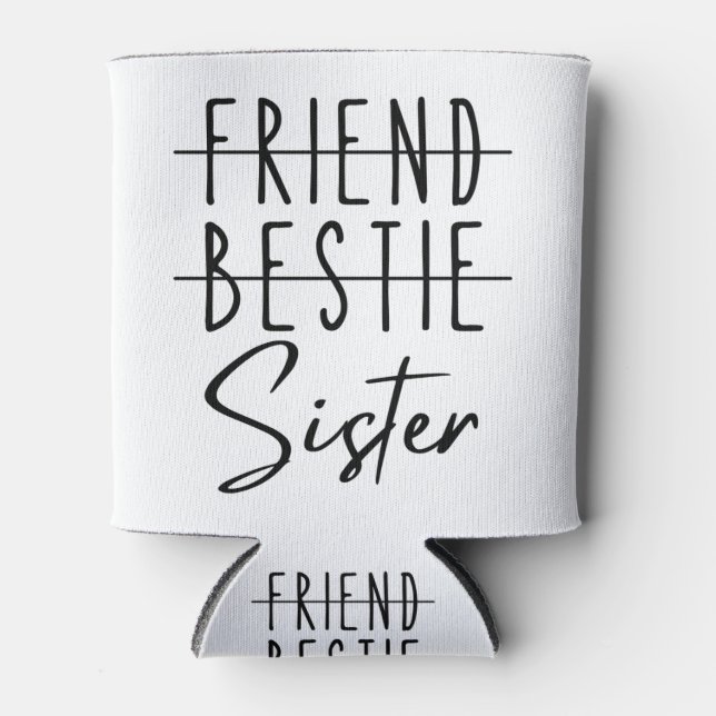 Enfriador De Latas Amigo Bestie Sister (Anverso)