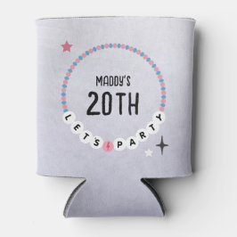 Enfriador De Latas Amistad Pulsera Púrpura Cumpleaños