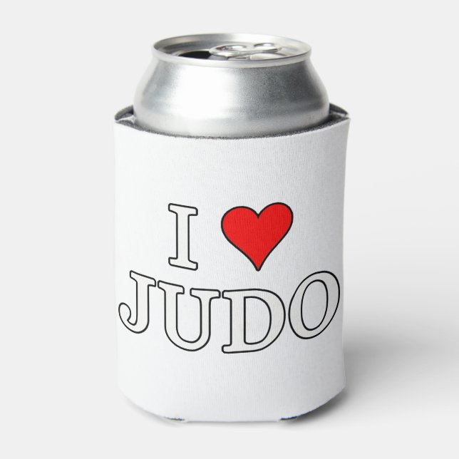Enfriador De Latas Amo a Judo (Lata Anverso)