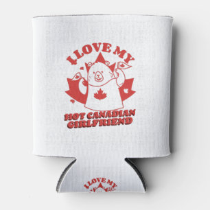 Enfriador De Latas Amo a mi ardiente novia canadiense
