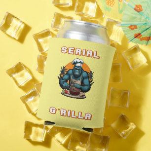 Enfriador De Latas Amo del G'rilla Parrillero Divertido BBQ