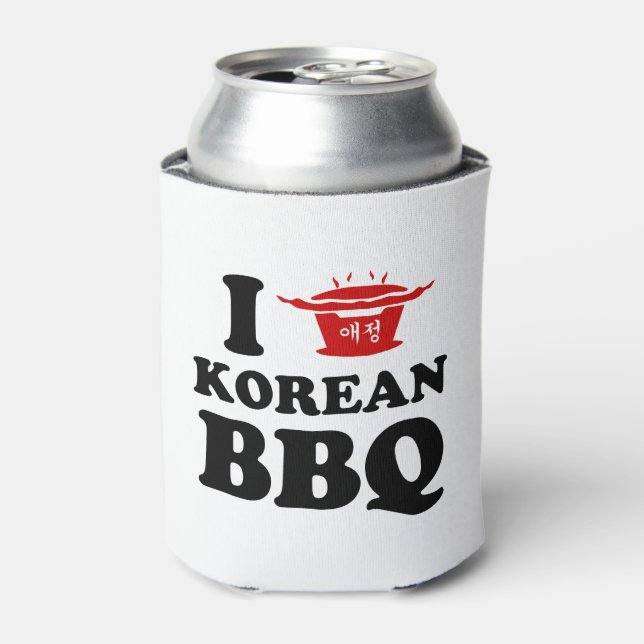 Enfriador De Latas Amo la barbacoa coreana (고 기 이) (Lata Anverso)