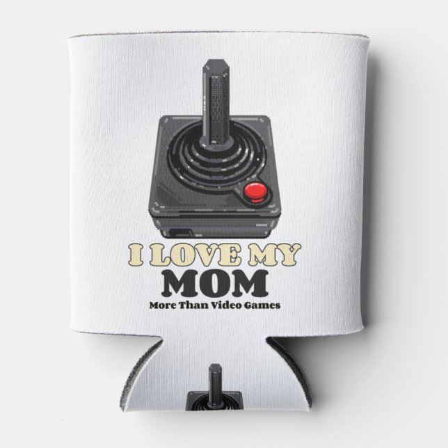 Enfriador De Latas Amo más a mi mamá que a los videojuegos (Anverso)