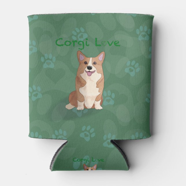 Enfriador De Latas amor corgi (Anverso)