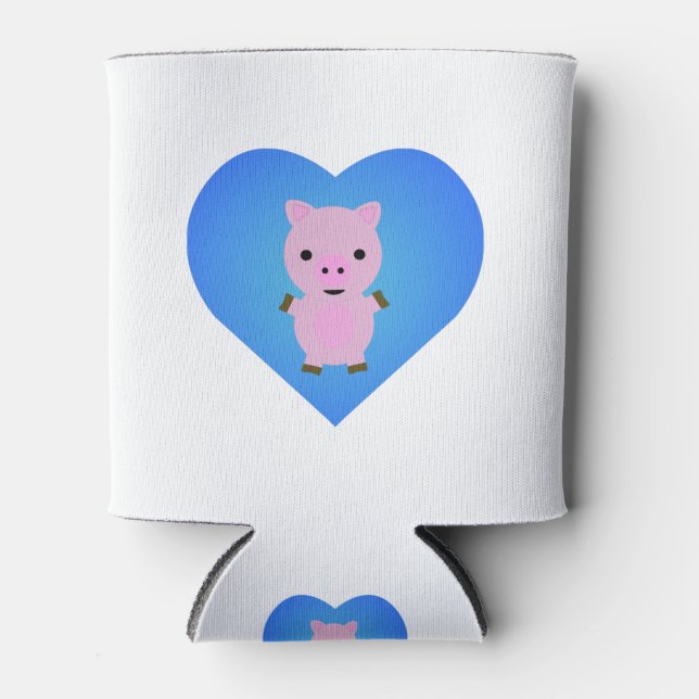 Enfriador De Latas Amor del cerdo (Anverso)