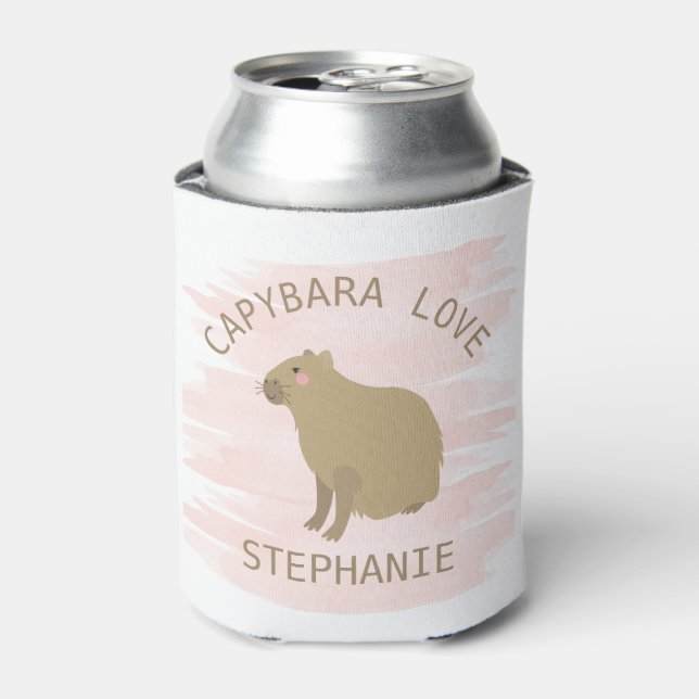 Enfriador De Latas Amor giratorio capibara personalizado (Lata Anverso)