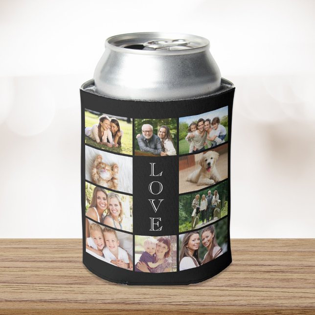 Enfriador De Latas Amor moderno 10 Collage de fotos negro (Subido por el creador)