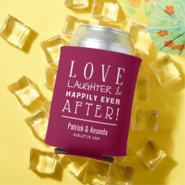 Enfriador De Latas Amor Risa Felices para Siempre ARÁNDANO