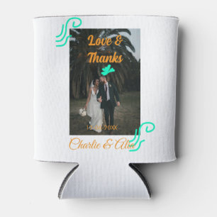 Enfriador De Latas Amor y gracias boda pareja foto moderna add oran