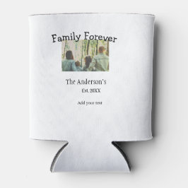 Enfriador De Latas Añadir el nombre de la familia foto año vacaciones