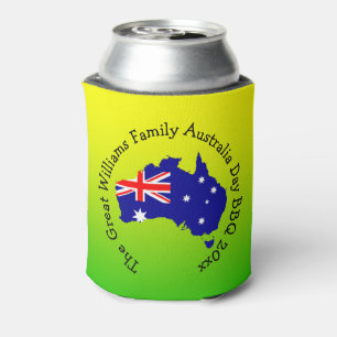 Enfriador De Latas Añadir nombre año Australia Día BBQ Stubby Hold