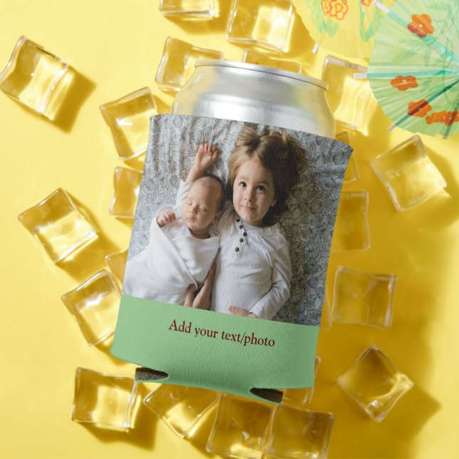 ENFRIADOR DE LATAS AÑADIR SUS NAVIDADES DE TEXTO DE FOTO (Verano in situ)